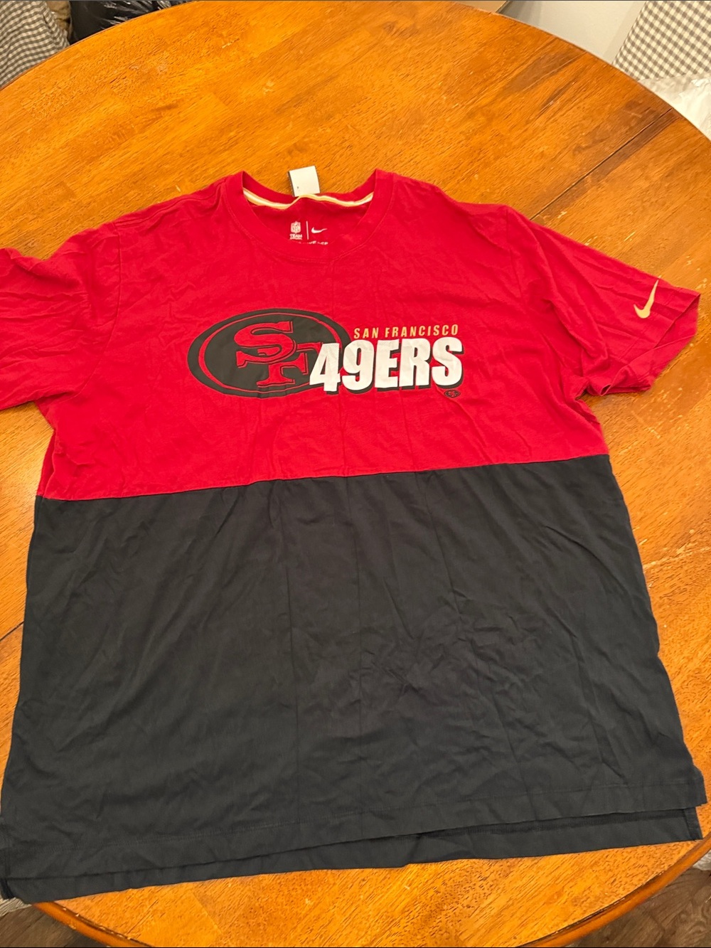 Nike San Francisco 49ers Red and Black Team T-Shirt xxl